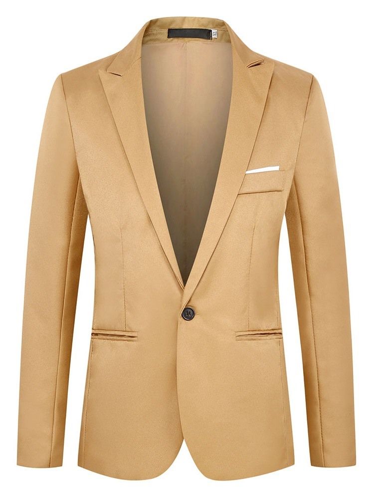 Smal Casual Plain Blazer För Män