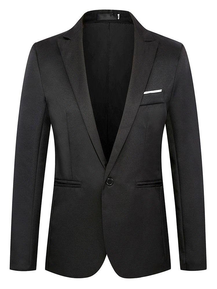 Smal Casual Plain Blazer För Män