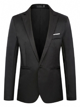 Smal Casual Plain Blazer För Män