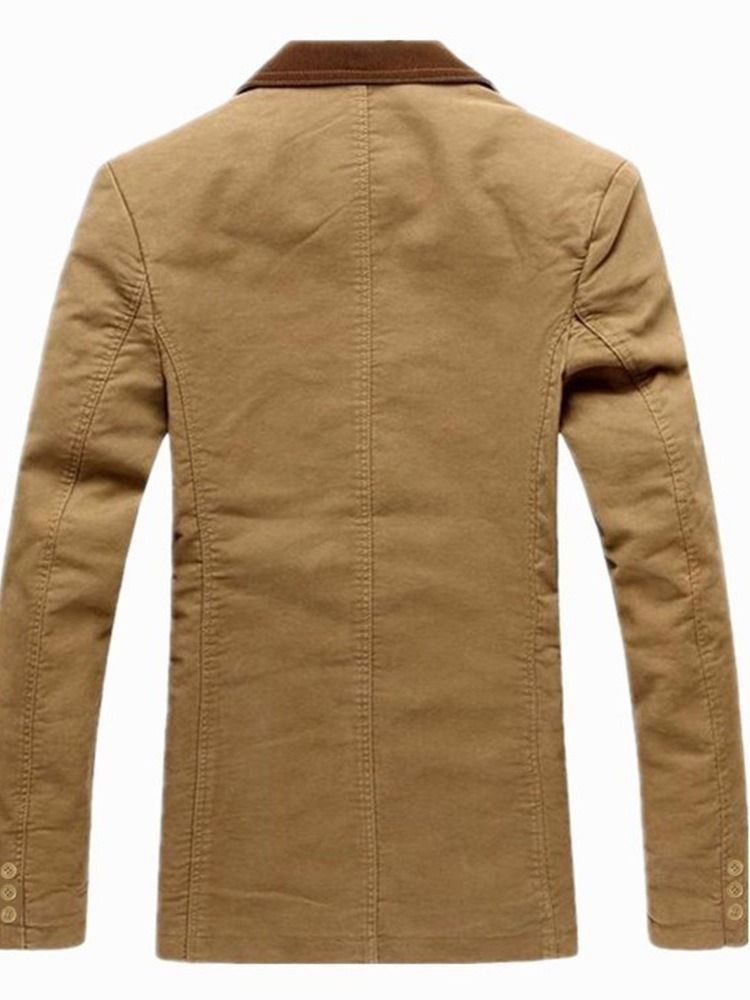Smal Enkelknäppt Casual Lesure Blazer För Män
