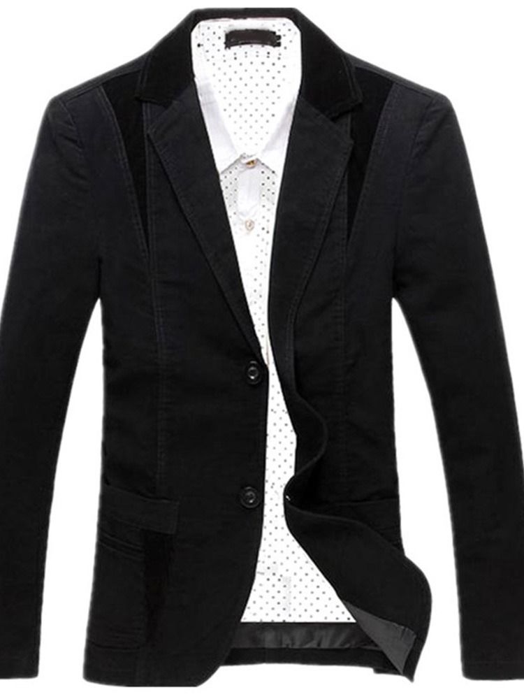 Smal Enkelknäppt Casual Lesure Blazer För Män
