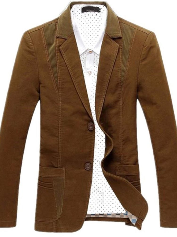 Smal Enkelknäppt Casual Lesure Blazer För Män