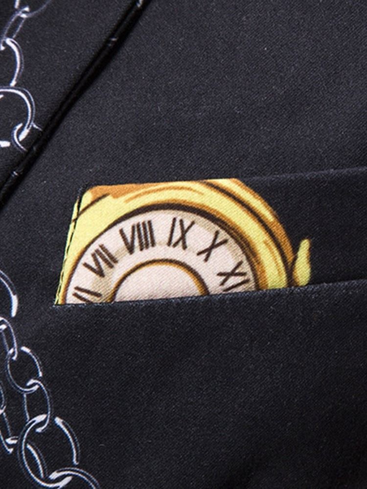 Smal Lapel Enkelknäppt Fritidsblazer För Män