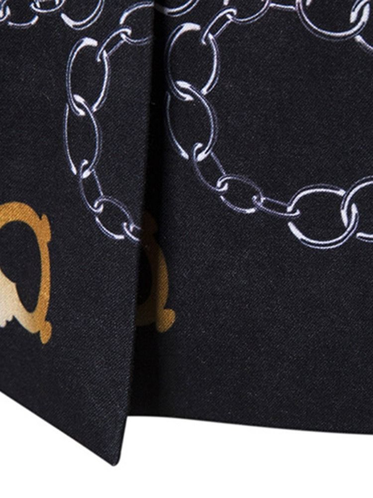 Smal Lapel Enkelknäppt Fritidsblazer För Män