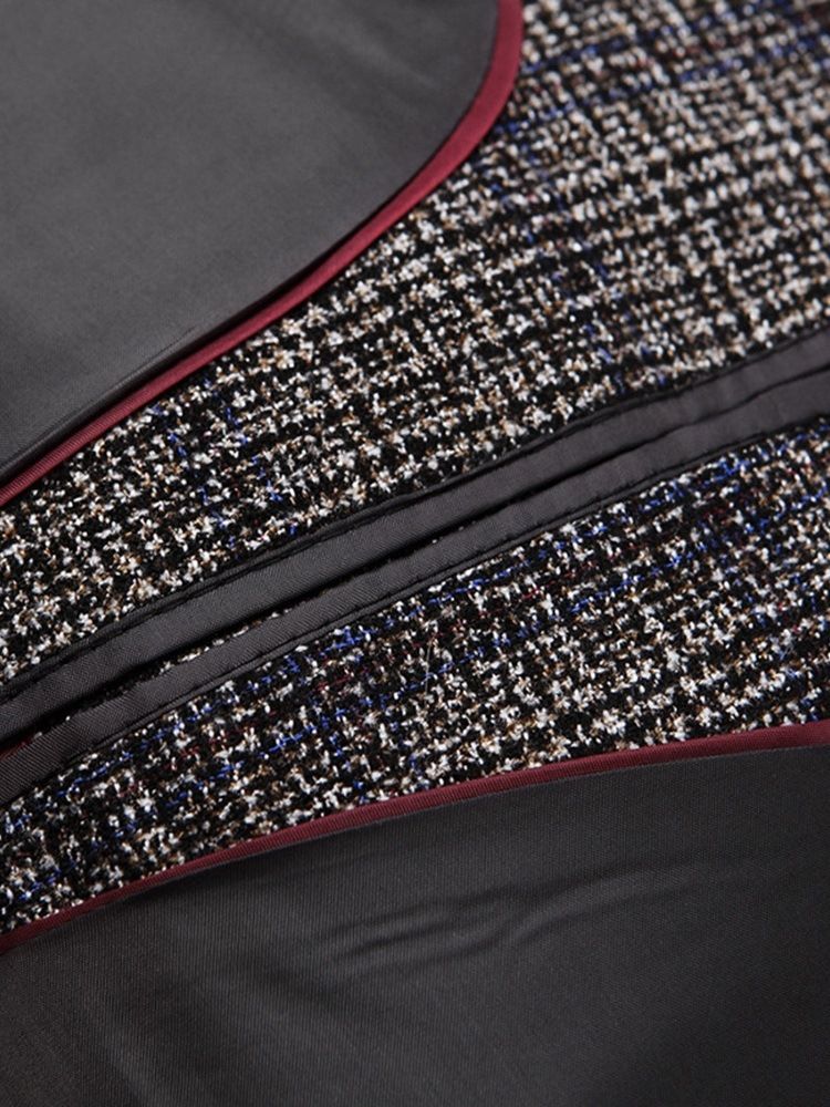 Smal Skårad Lapel Ol Blazer