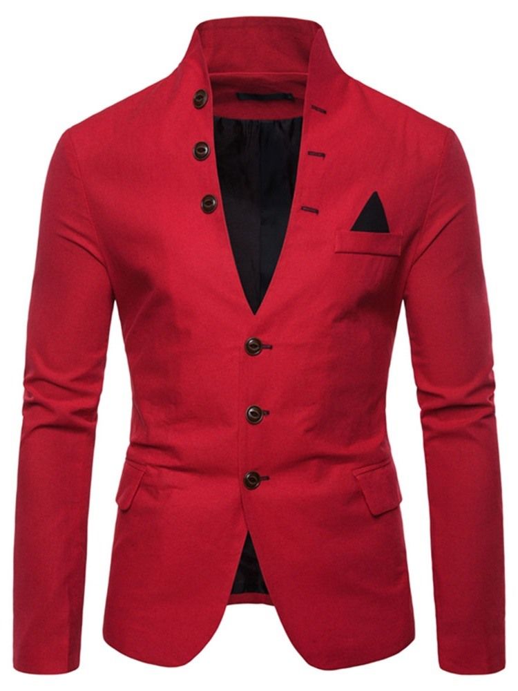 Ståkrage Slim Button Leisure Blazer