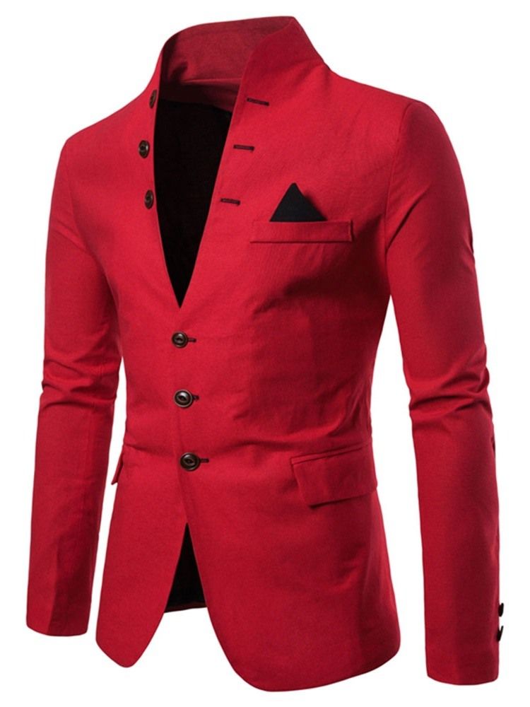 Ståkrage Slim Button Leisure Blazer
