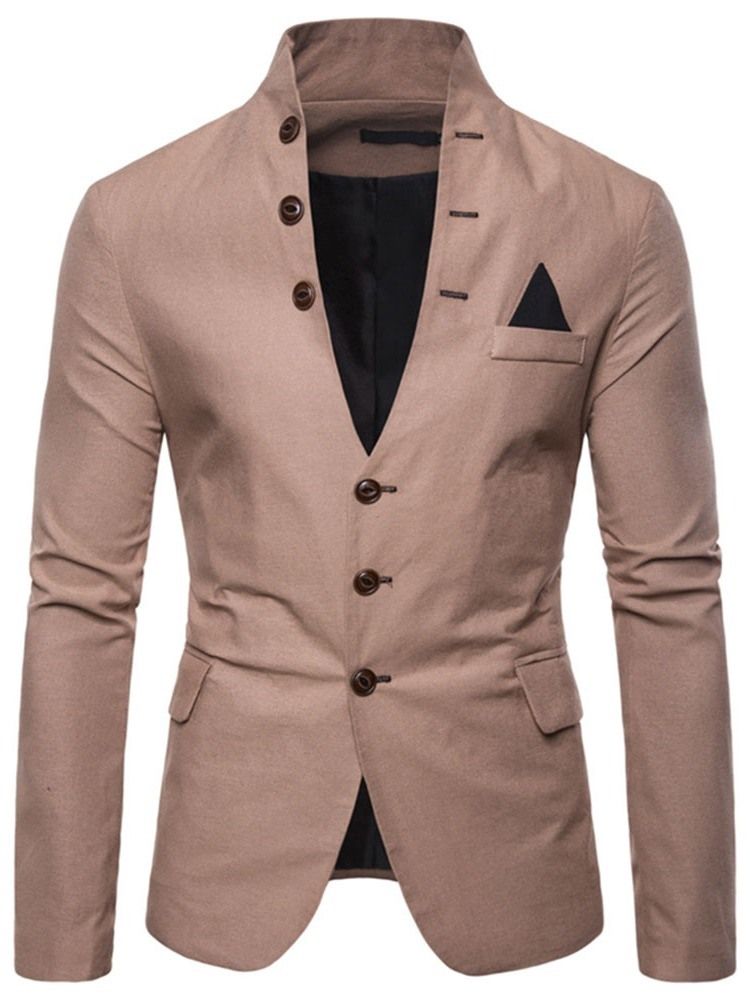 Ståkrage Slim Button Leisure Blazer