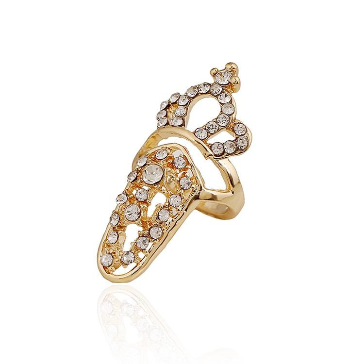 Crown Hollow Out Crown Nagelring För Kvinnor