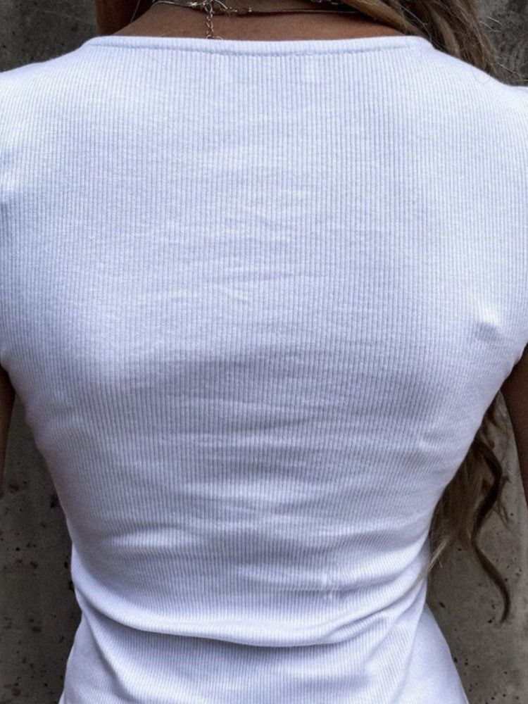 Kortärmad Standard Stripe Office Lady Slim T-Shirt För Kvinnor