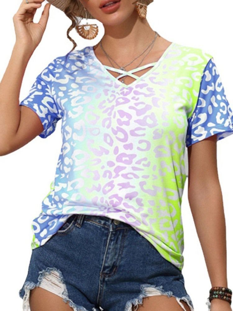 Medellånga Kortärmad Sweet T-Shirt För Kvinnor Plus Size