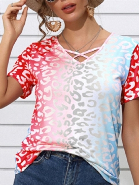 Medellånga Kortärmad Sweet T-Shirt För Kvinnor Plus Size