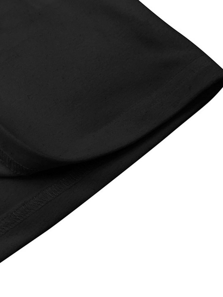 Standard Kortärmad Slät T-Shirt För Kvinnor