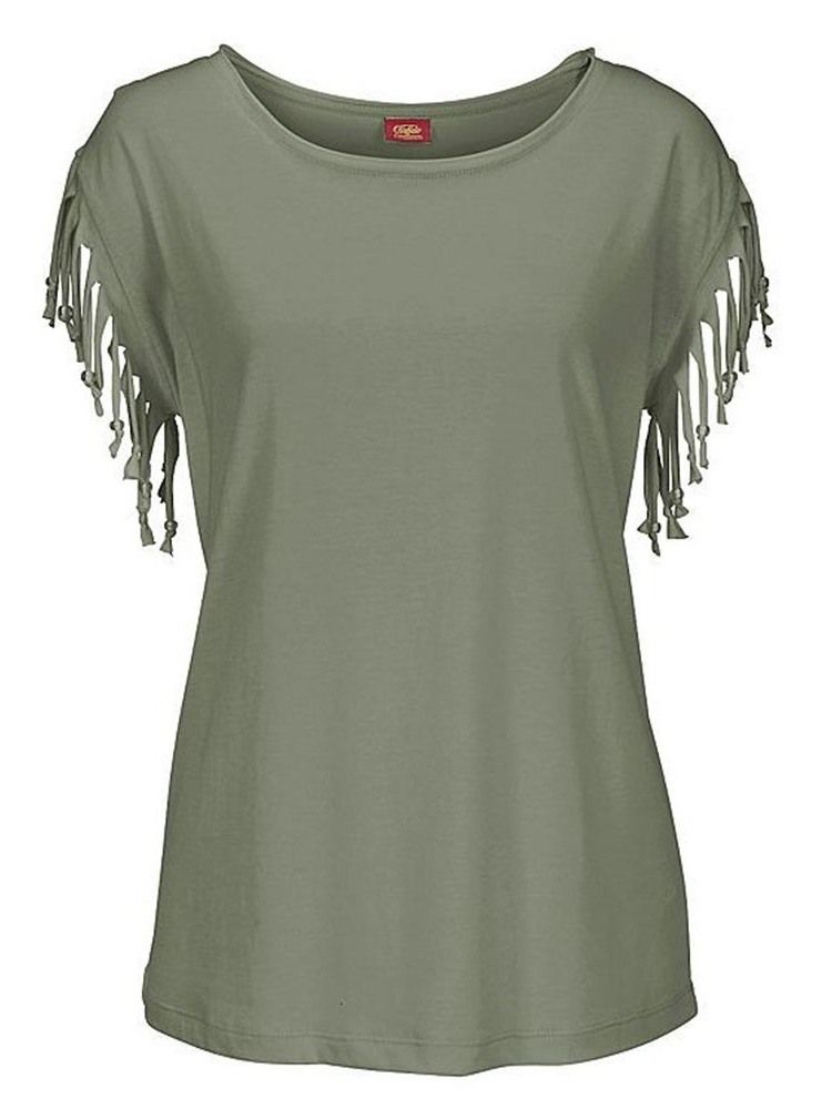 Tofs Rund Hals Enkel Kortärmad T-Shirt