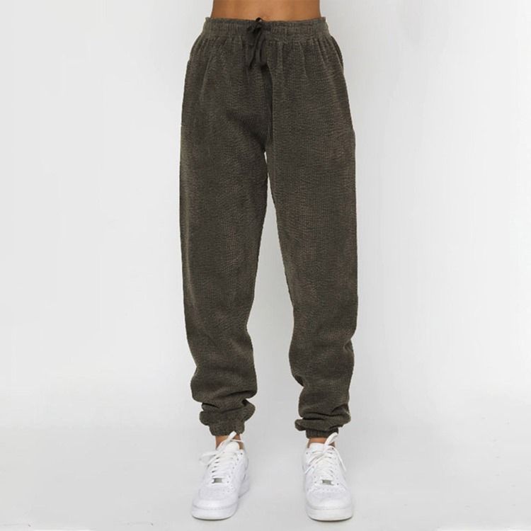 Byxor Pocket Vanlig Pullover Pencil Byxor Tvådelad Set