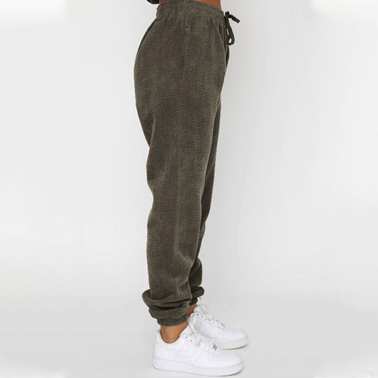 Byxor Pocket Vanlig Pullover Pencil Byxor Tvådelad Set