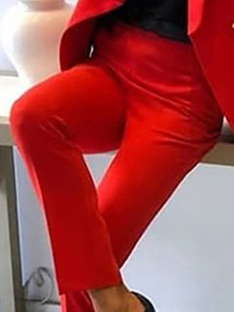 Knapp Casual Enkelknäppt Tvådelad Set