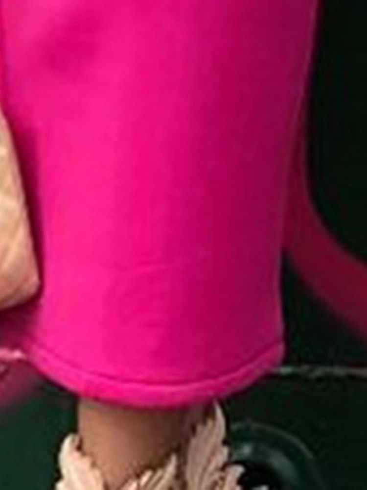 Print Rundhalsad Bodycon Pullover T-Shirt Och Kjol I Två Delar