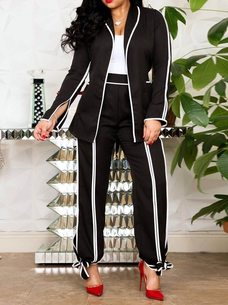 Western Bowknot Kappa Inslagna Kvinnors Tvådelade Set