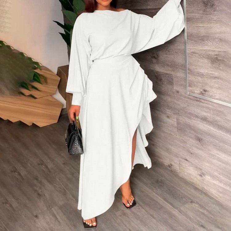 Western Plain Asymmetrisk Asymmetrisk Pullover I Två Delar