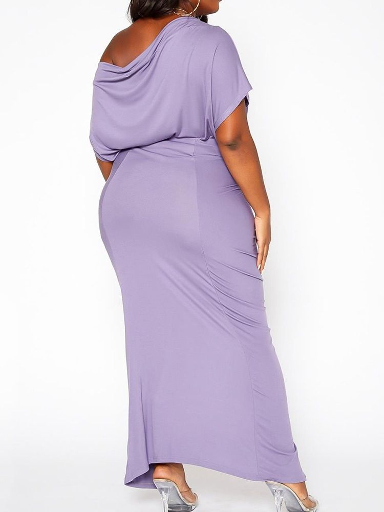 Western Plain Split Pullover Bodycon Tvådelad Set