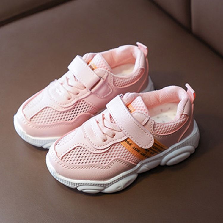 Babysneakers Med Rund Tå Med Snörning