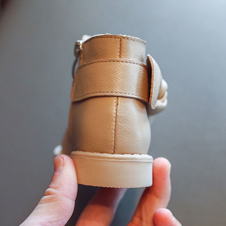 Babystövlar Med Dragkedja I Rosett