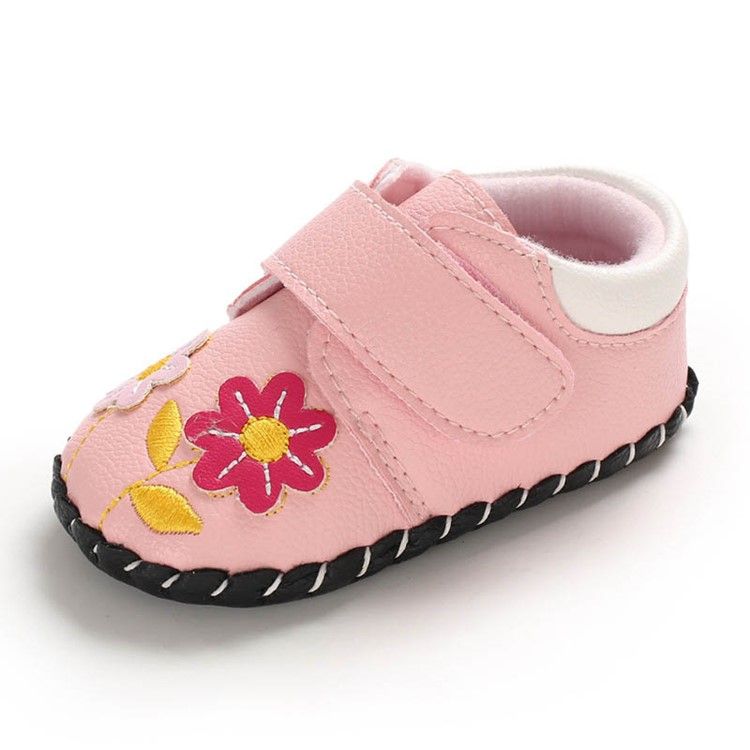 Blommig Broderi Babyskor