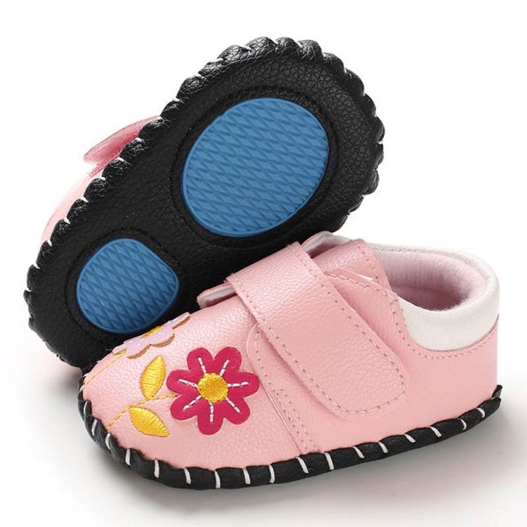 Blommig Broderi Babyskor