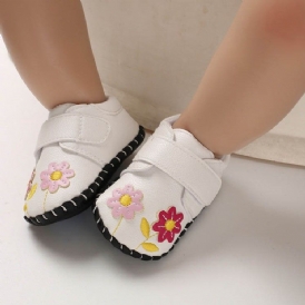 Blommig Broderi Babyskor