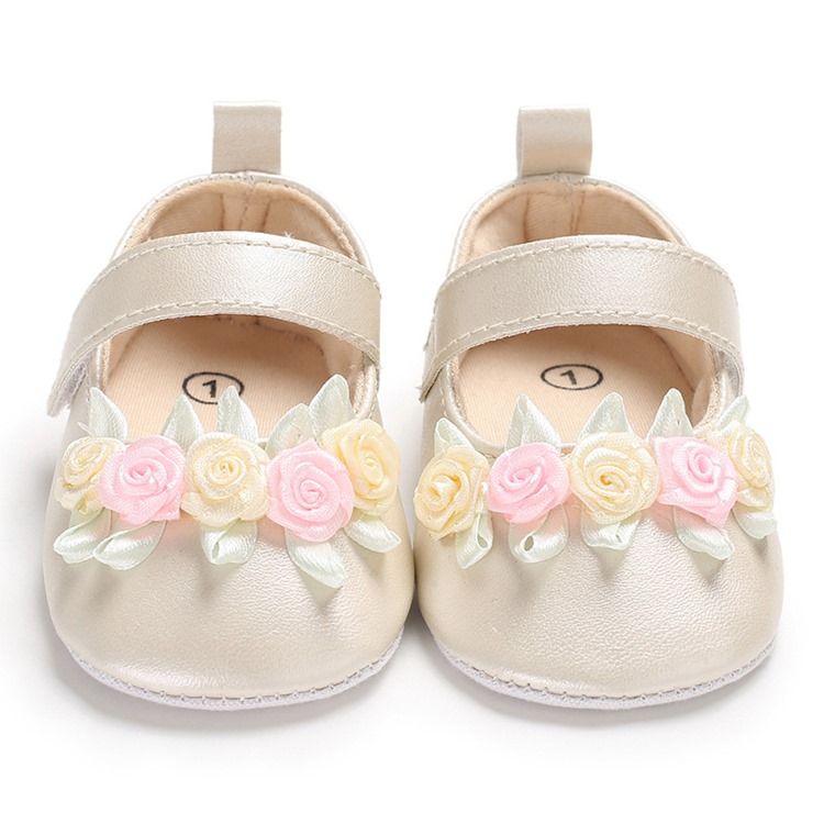 Blommiga Kardborreskor För Babyflicka