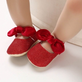 Bomull Bowknot Småbarnsskor