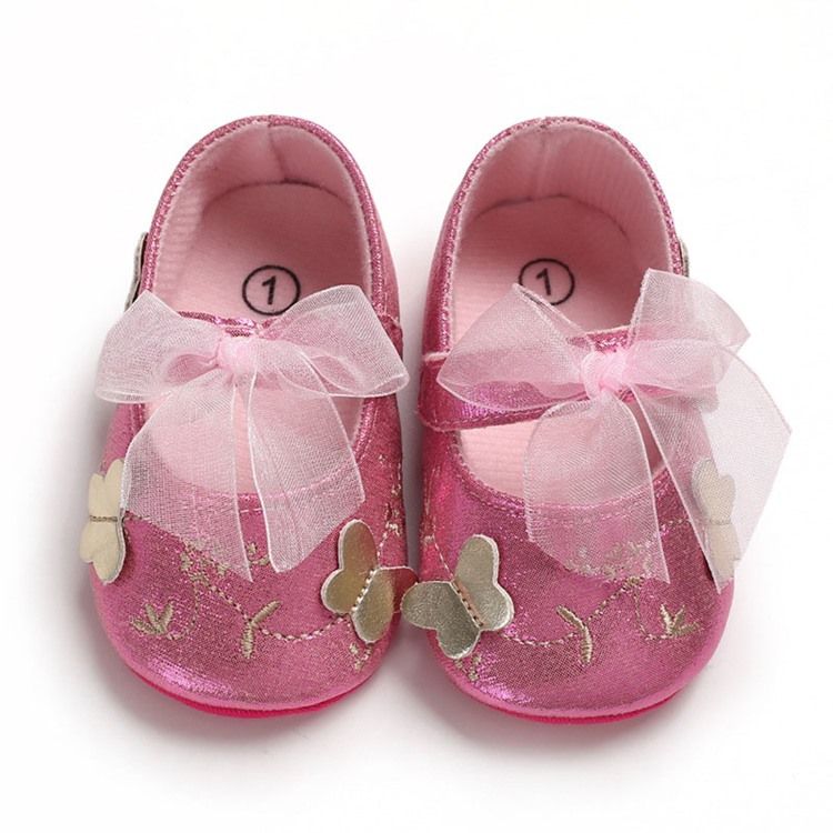Bowknot Kardborre Babyskor