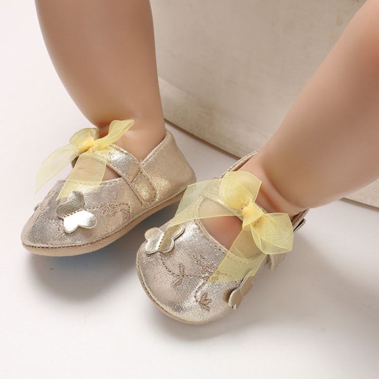 Bowknot Kardborre Babyskor
