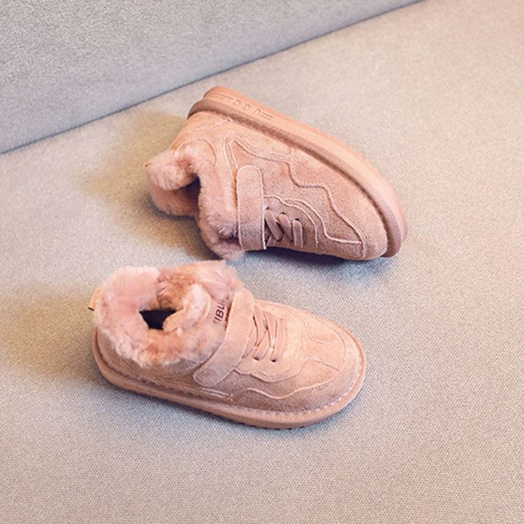 Enkla Snörning Baby Winte Sneakers