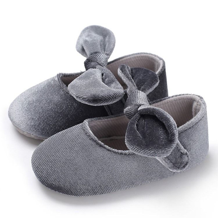 Kardborrband Bowknot Småbarnsskor