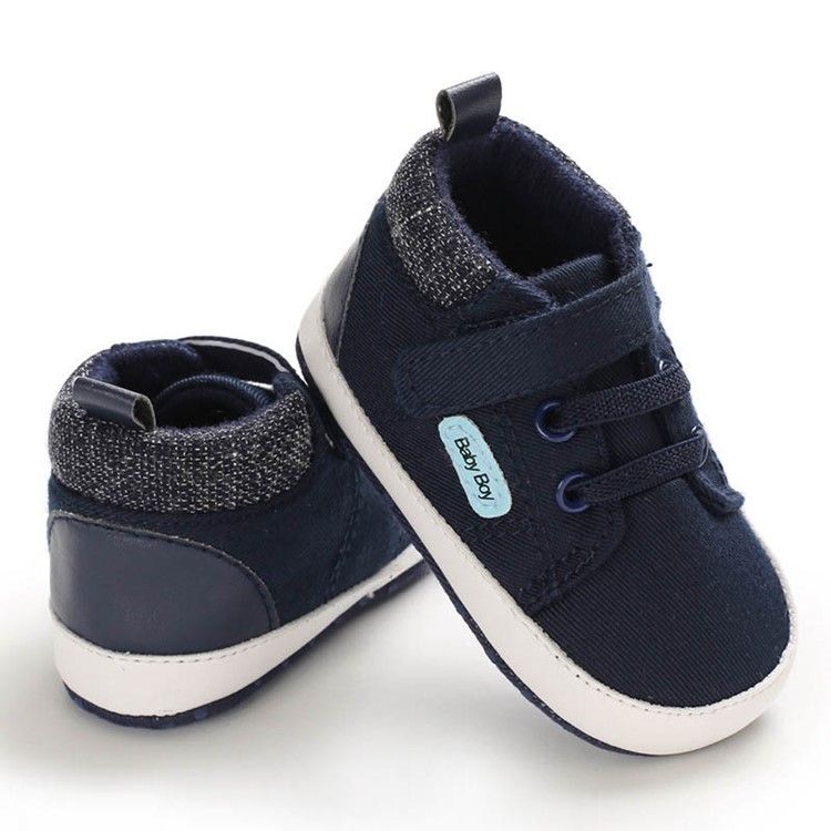 Patchwork Babyskor Med Snörning Unisex