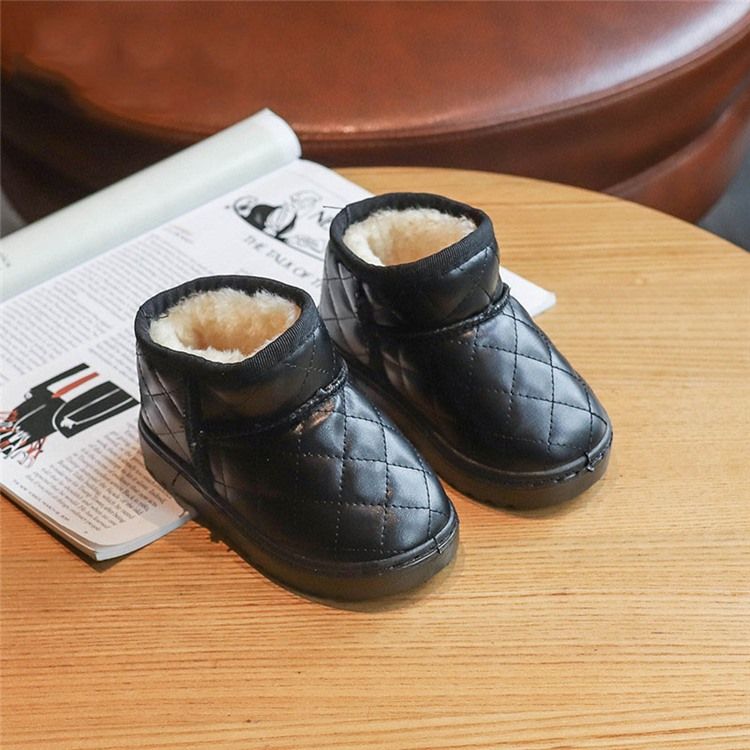 Pu Slip-On Baby Vinterstövlar