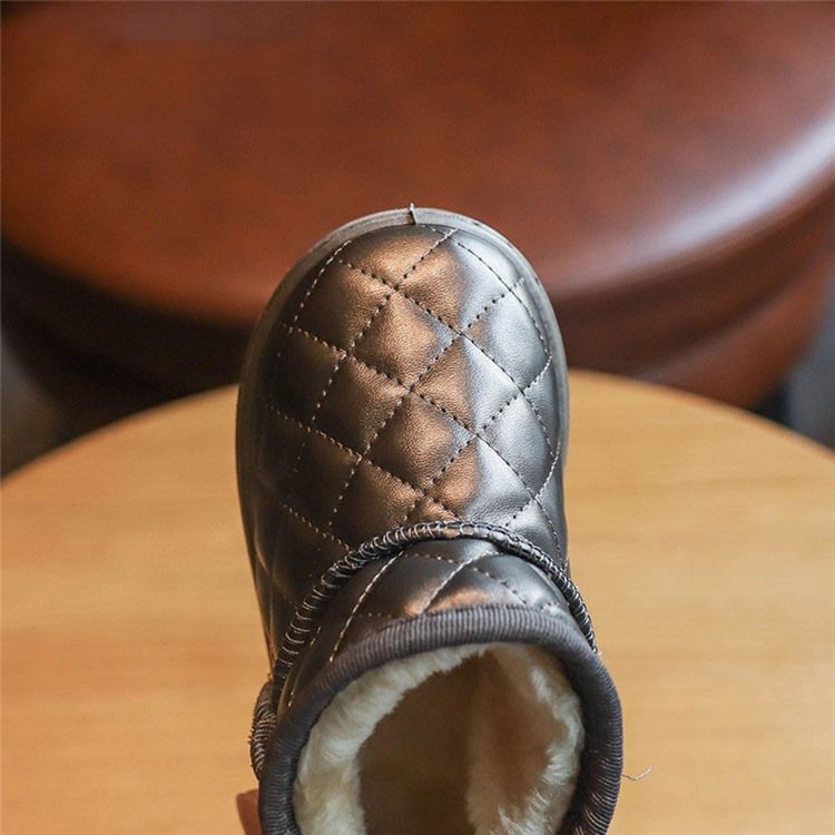 Pu Slip-On Baby Vinterstövlar