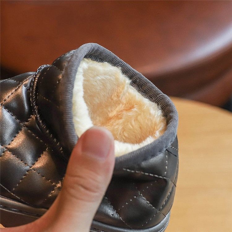 Pu Slip-On Baby Vinterstövlar
