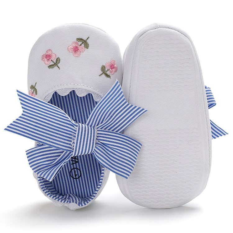Rosett Broderi Småbarn Flicka Skor