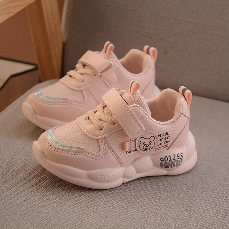 Rund Tå Tråd Casual Sneakers För Barn