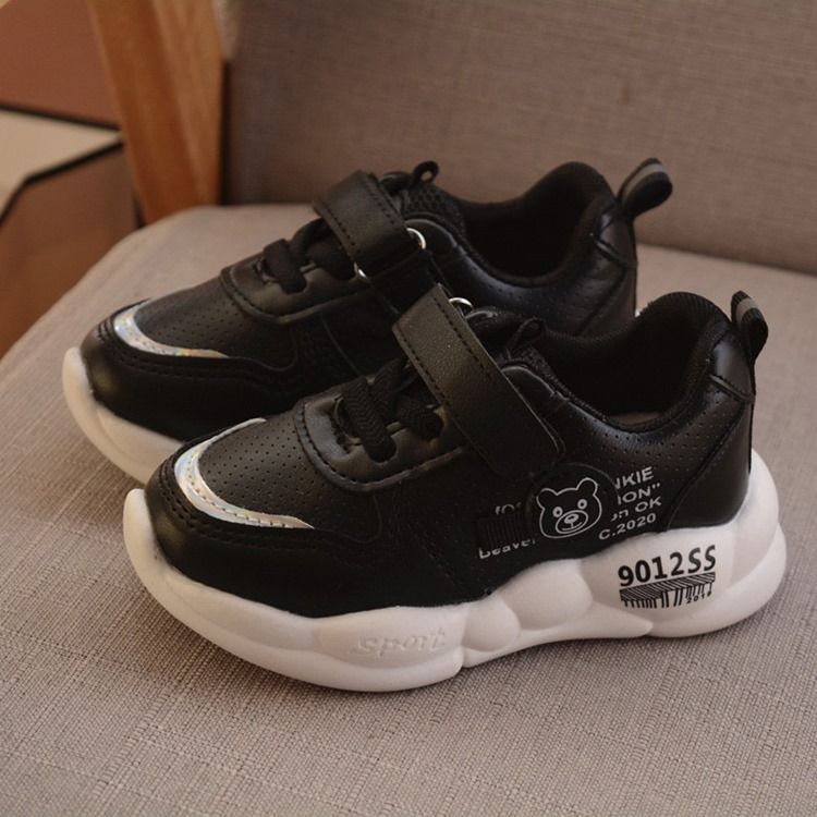 Rund Tå Tråd Casual Sneakers För Barn