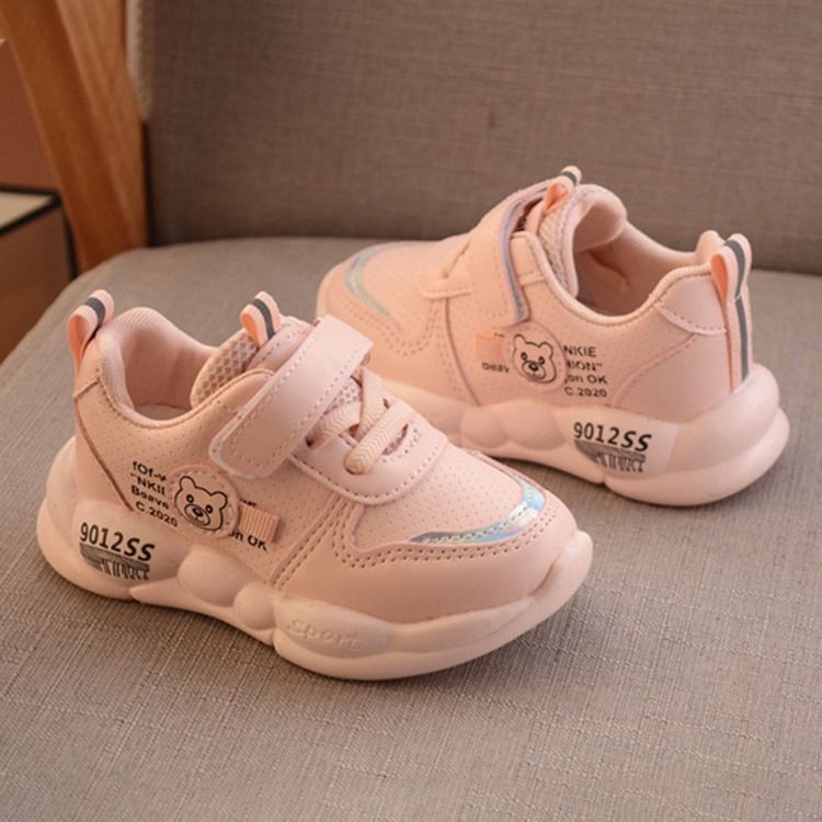 Rund Tå Tråd Casual Sneakers För Barn