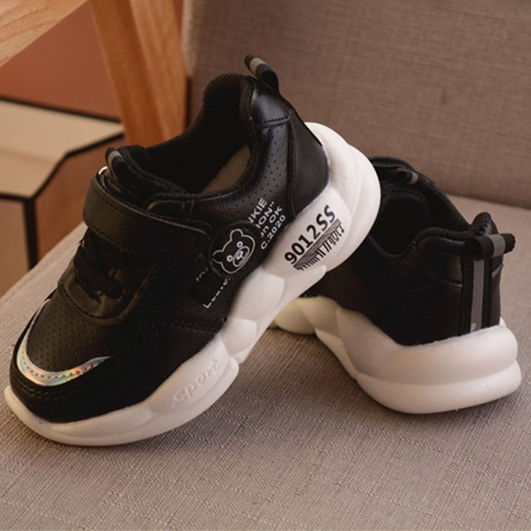 Rund Tå Tråd Casual Sneakers För Barn