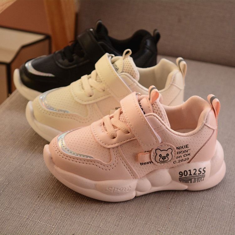 Rund Tå Tråd Casual Sneakers För Barn