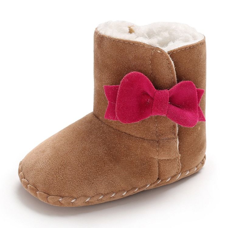 Vanliga Bowknot Kardborreskor För Småbarn