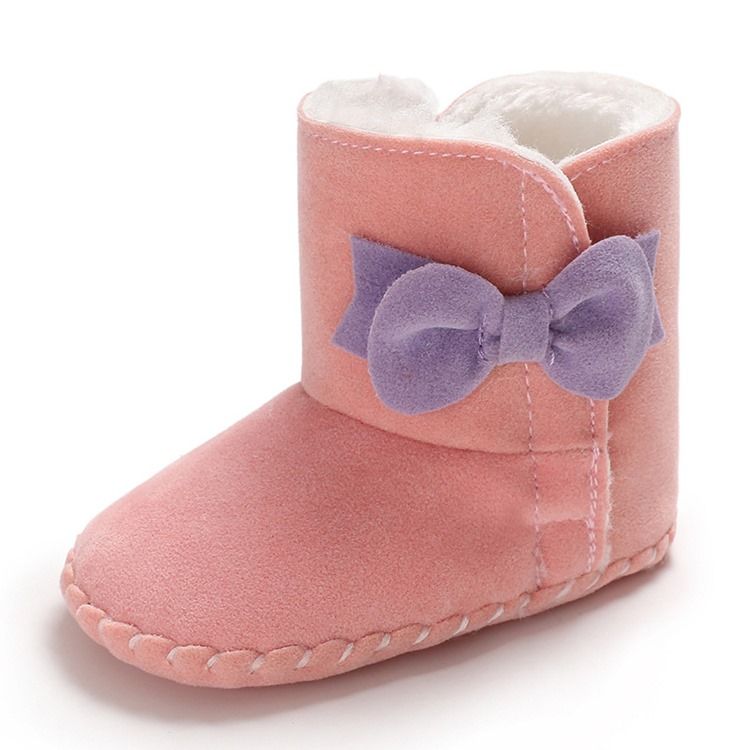 Vanliga Bowknot Kardborreskor För Småbarn