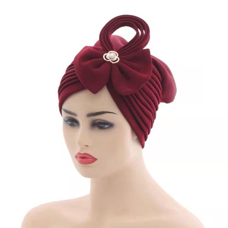Bowknot Vanliga Vinterhattar I Bomull