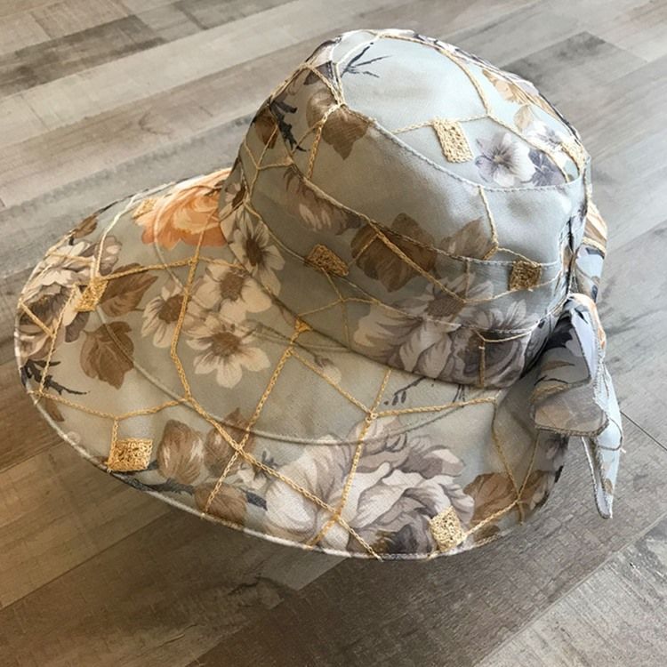Charmeuse Sommar Blommig Solhatt